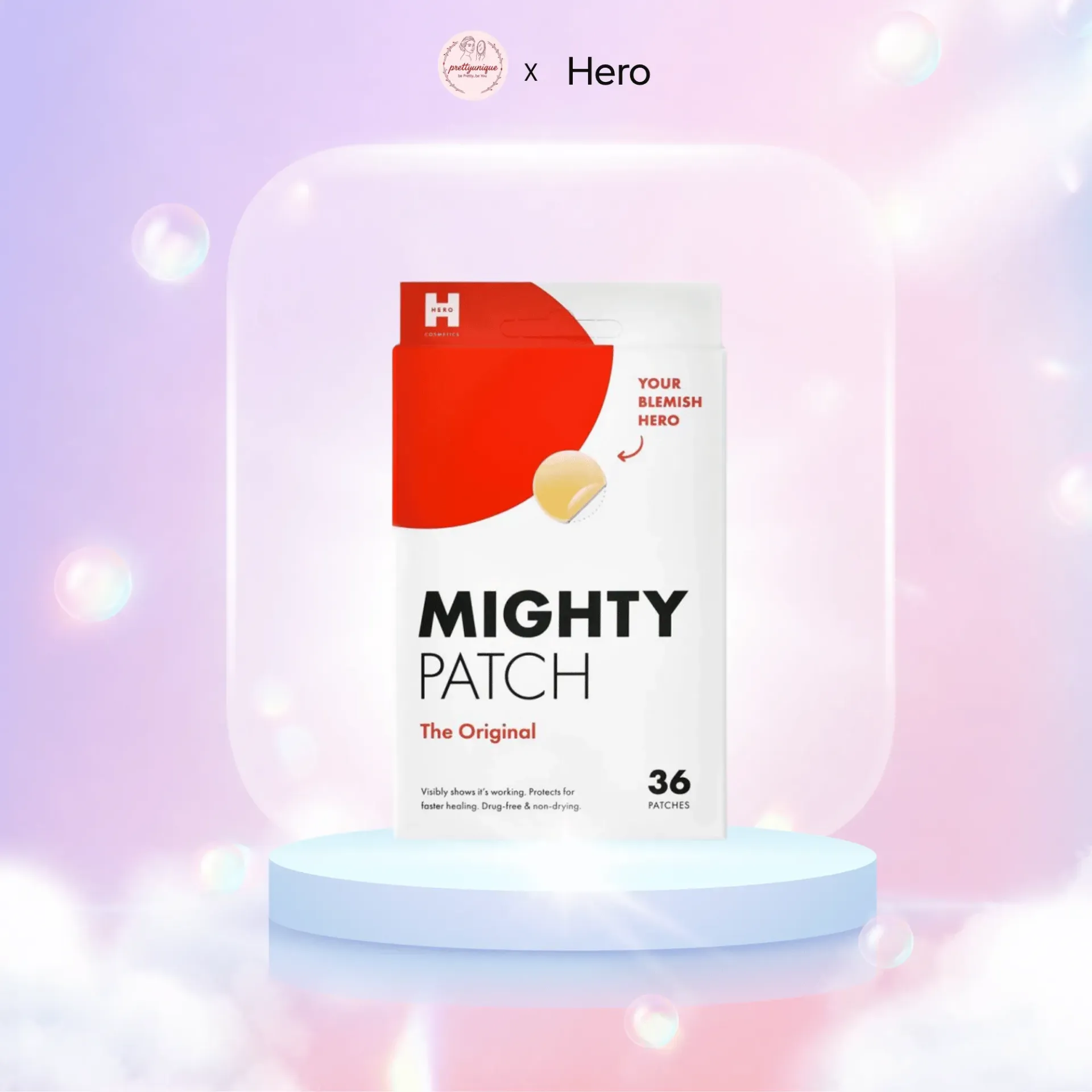 [PU-FIX-ACP-ACN-24PCS] Miếng dán mụn hydrocolloid Hero Mighty Patch Original