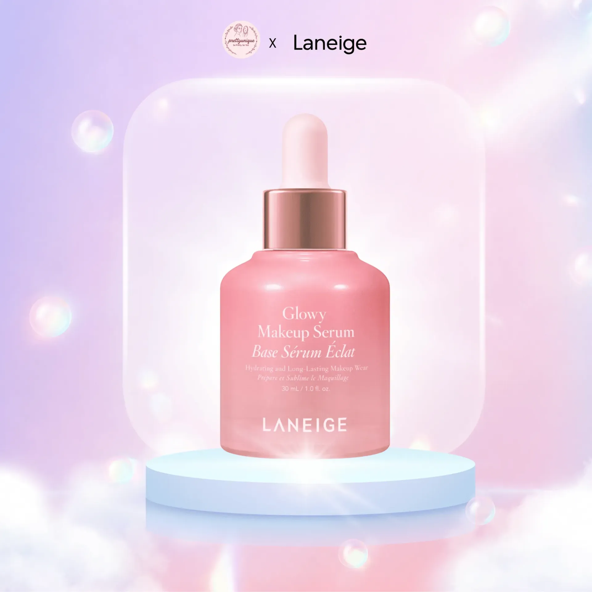 [PU-FIX-SER-GLOW-30ML] Tinh chất lót trang điểm căng bóng Laneige Glowy Makeup Serum