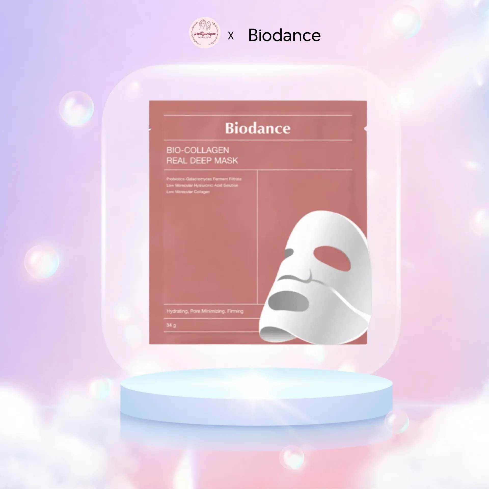 [PU-FIX-MSK-HYD-1PCS] Mặt nạ dưỡng sạch sâu Biodance Bio-Collagen Real Deep Mask