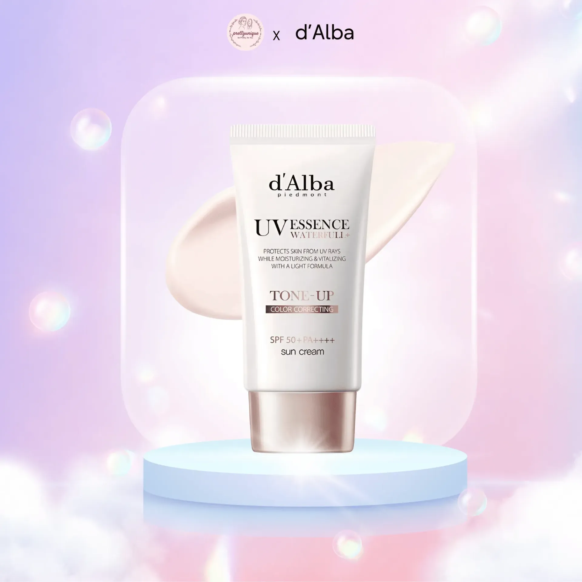 [PU-HYB-SPF-ESS-50ML] Kem chống nắng dưỡng ẩm xanh nước d'Alba Waterfull Essence Suncream SPF 50+