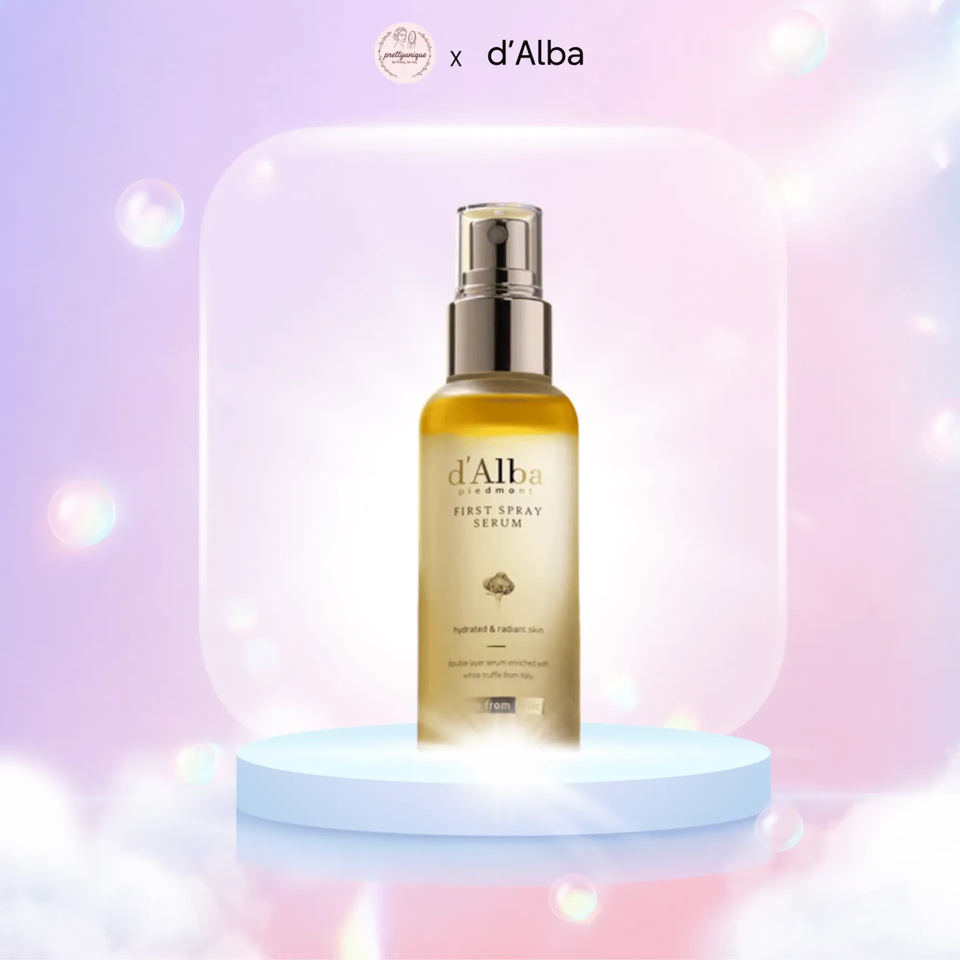 [PU-HYB-SER-REP-50ML] Xịt dưỡng serum trắng da d'Alba First Spray Serum