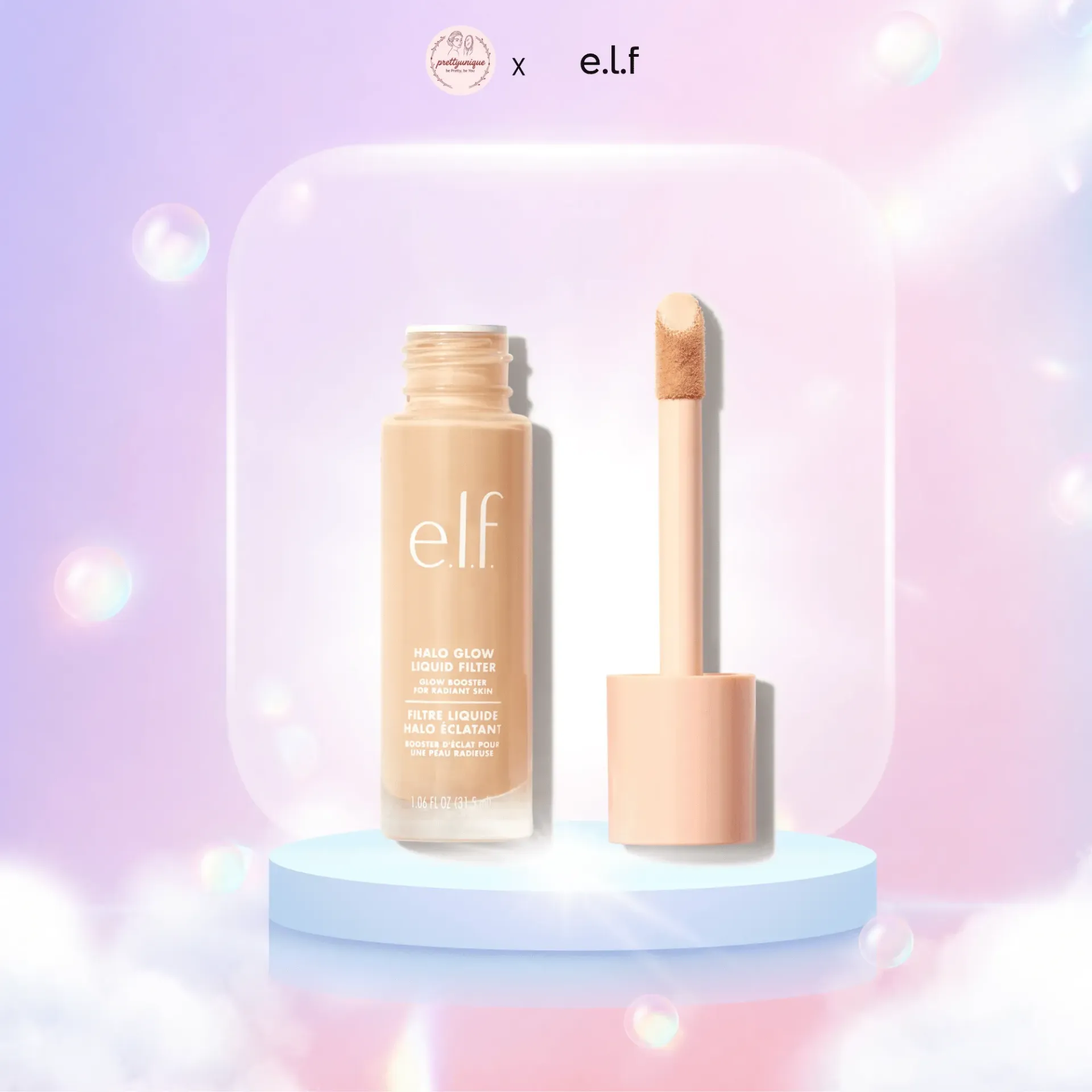 [PU-HYB-PRI-GLOW-001] Tinh chất bắt sáng đa năng e.l.f. Halo Glow Liquid Filter